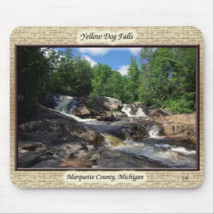 Tapis De Souris Mousepac des chutes de Chien jaune