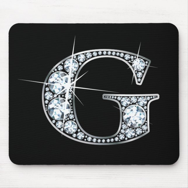 Tapis De Souris Mousepad à bille de diamant "G" (Devant)