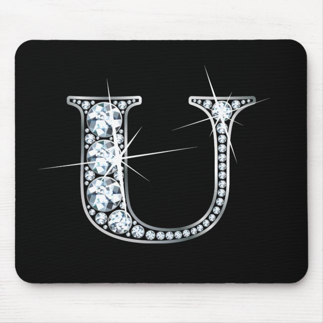 Tapis De Souris Mousepad à bille de diamant "U" (Devant)