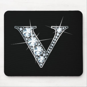 Tapis De Souris Mousepad à bille de diamant "V"