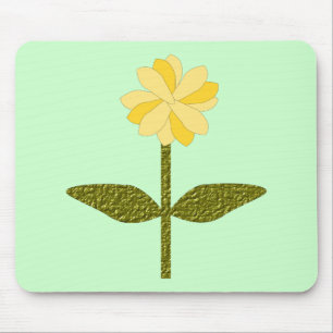 Tapis De Souris Mousepad à fleur de marguerite jaune