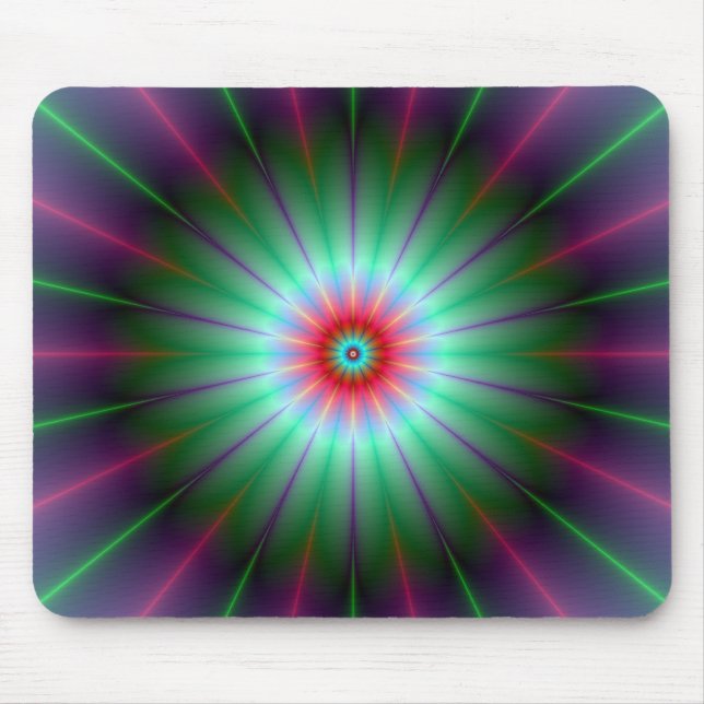Tapis De Souris Mousepad à fleurs rayonnantes (Devant)
