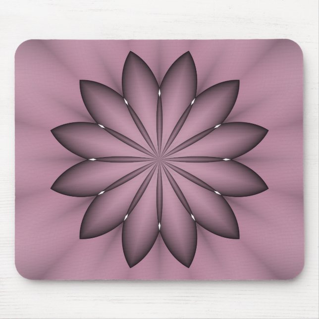 Tapis De Souris Mousepad à fleurs violettes Abstraites (Devant)