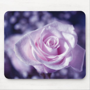 Tapis De Souris Mousepad à la rose rose la plus douce