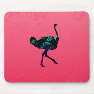 Tapis De Souris Mousepad à l'autruche Abstraite