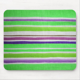 Tapis De Souris Mousepad à rayures multicolores