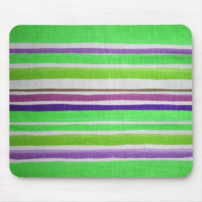 Tapis De Souris Mousepad à rayures multicolores (Devant)