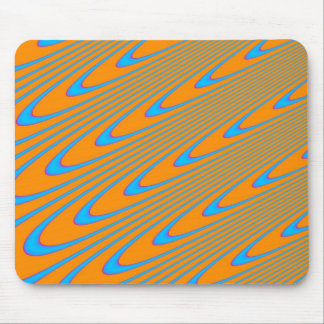 Tapis De Souris Mousepad à spirale orange et bleu