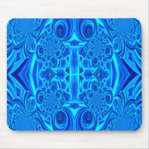 Tapis De Souris Mousepad à texture bleu vibrant