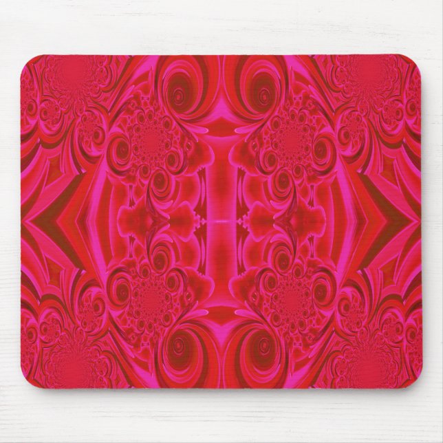 Tapis De Souris Mousepad à texture rouge vibrante (Devant)