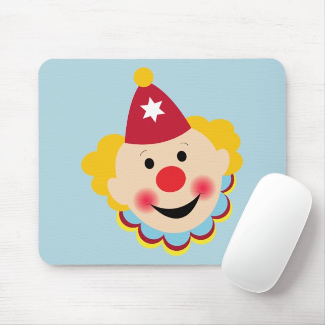 Tapis De Souris Mousepad à visage clown (Avec souris)