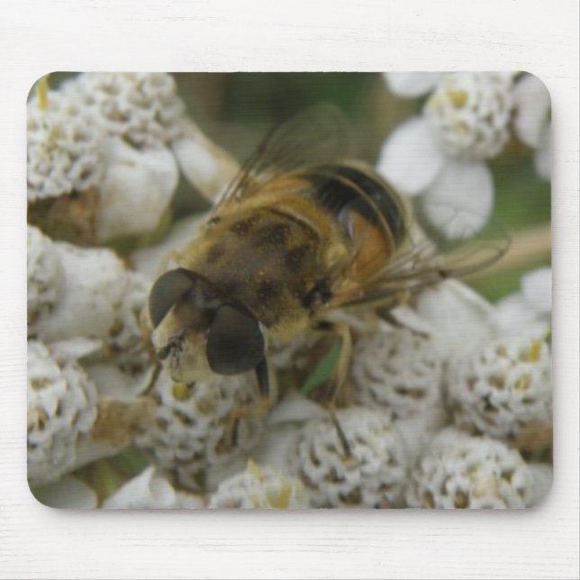 Tapis De Souris Mousepad, abeilles et fleurs (Devant)