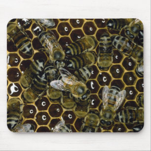 Tapis De Souris Mousepad - abeilles sur le peigne