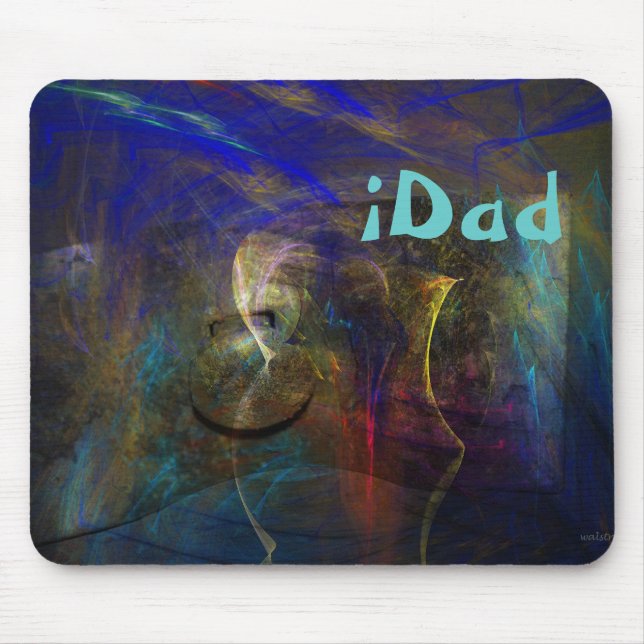 Tapis De Souris Mousepad abstrait artistique avec le texte fait (Devant)