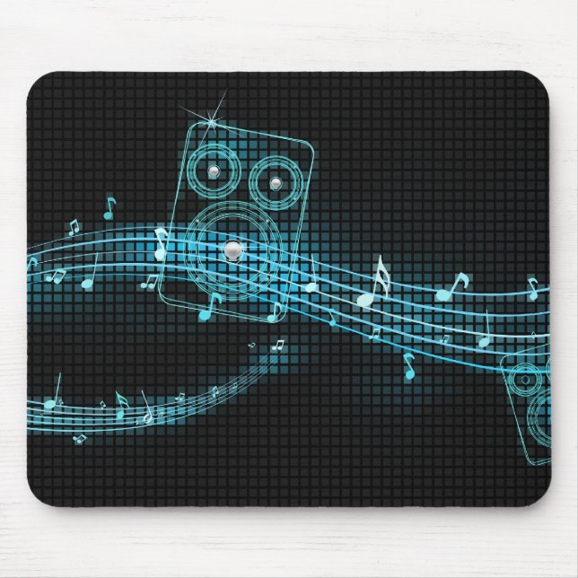 Tapis De Souris Mousepad abstrait de musique (Devant)
