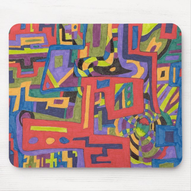 Tapis De Souris Mousepad Abstrait "Into the Net" (Devant)