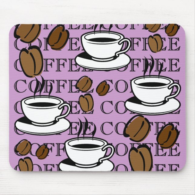 Tapis De Souris Mousepad, amateur de café (Devant)