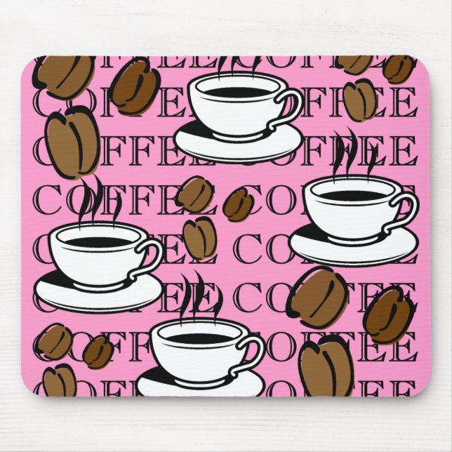 Tapis De Souris Mousepad, amateur de café (Devant)