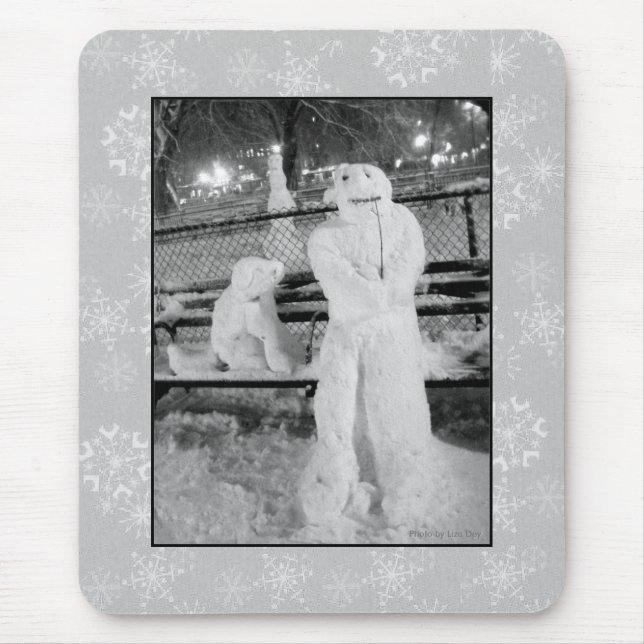 Tapis De Souris Mousepad, 'amis de l'hiver' (Devant)