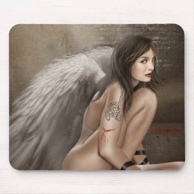 Tapis De Souris Mousepad Angel foncé (Devant)