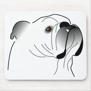 Tapis De Souris Mousepad anglais de bouledogue