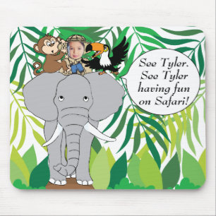 Tapis De Souris Mousepad "Animal Safari" Personnaliser