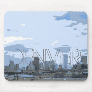 Tapis De Souris Mousepad artistique d'horizon de Denver le