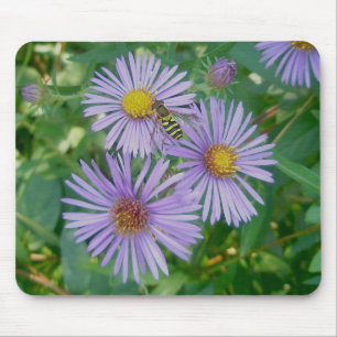 Tapis De Souris Mousepad Aster Fly & Purple Asters