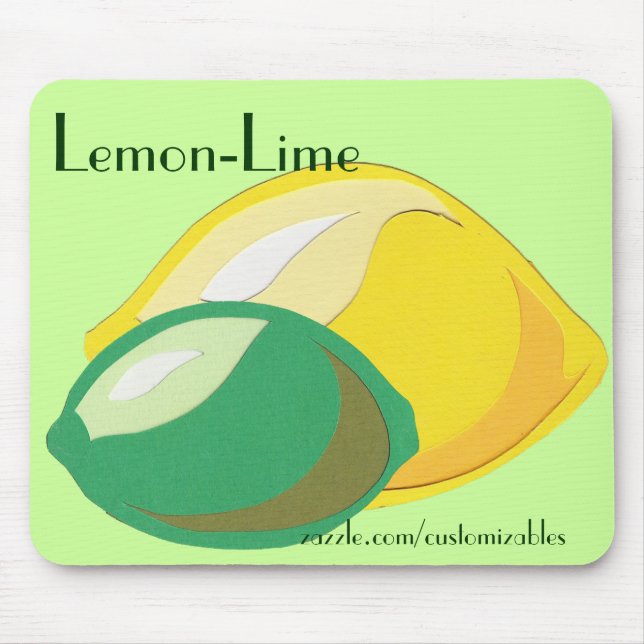 Tapis De Souris Mousepad au citron-lime (Devant)