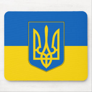 Tapis De Souris Mousepad au drapeau de l'Ukraine