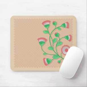 Tapis De Souris Mousepad au motif de fleur rose