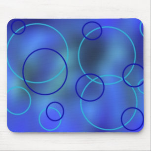 Tapis De Souris Mousepad au néon bleu