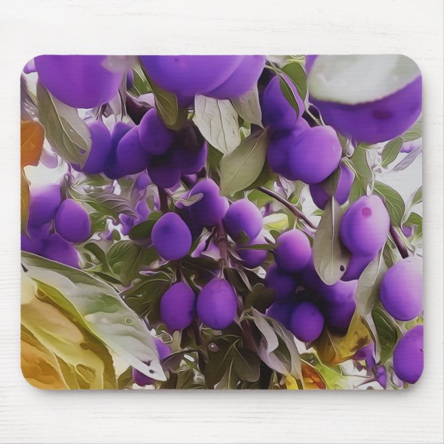Tapis De Souris Mousepad Autumn Harvest Days Plums (Devant)