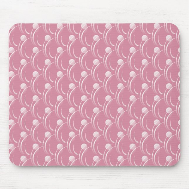 Tapis De Souris Mousepad aux perles roses moelleuses (Devant)
