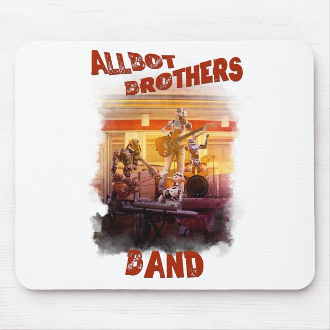Tapis De Souris mousepad avec Allbot Brothers Band de BSR (Devant)