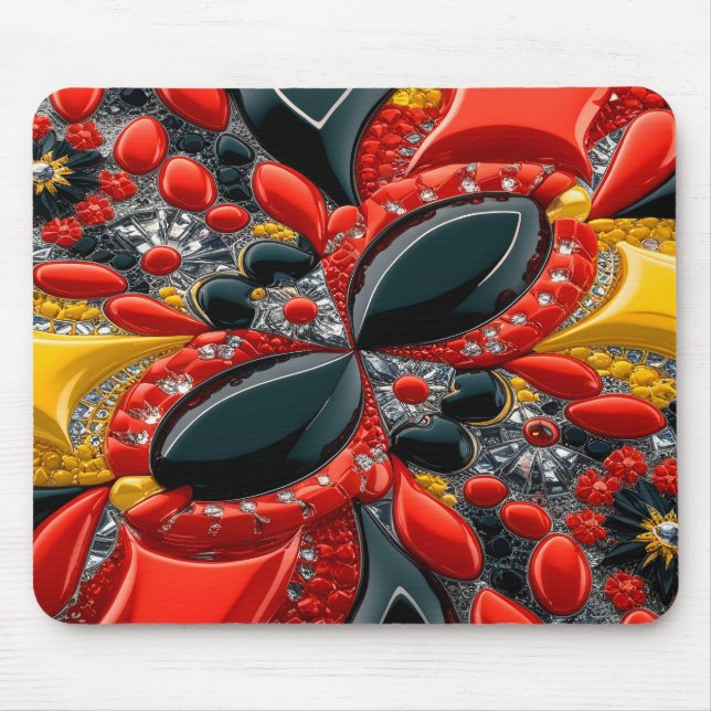 Tapis De Souris Mousepad avec design couleur Allemagne (Devant)