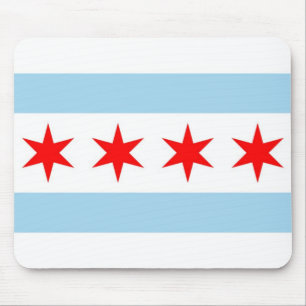 Tapis De Souris Mousepad avec Drapeau de Chicago - USA
