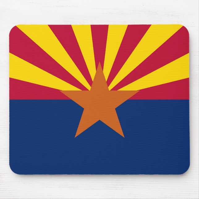 Tapis De Souris Mousepad avec Drapeau de l'Arizona Etat - USA (Devant)