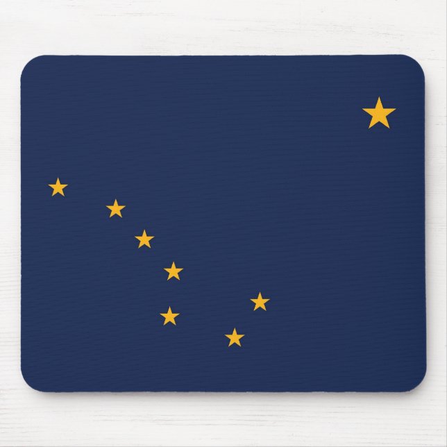 Tapis De Souris Mousepad avec drapeau de l'Etat d'Alaska - USA (Devant)
