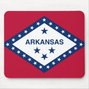 Tapis De Souris Mousepad avec Drapeau de l'État de l'Arkansas - US