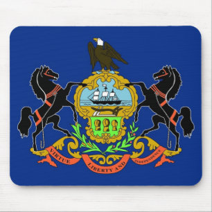 Tapis De Souris Mousepad avec Drapeau de Pennsylvanie Etat - USA