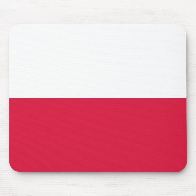 Tapis De Souris Mousepad avec Drapeau de Pologne (Devant)