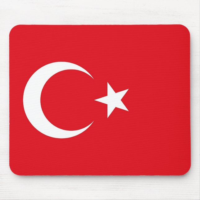 Tapis De Souris Mousepad avec Drapeau de Turquie (Devant)