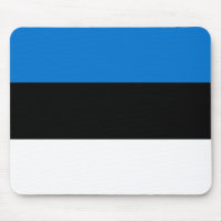 Mousepad avec Drapeau d'Estonie
