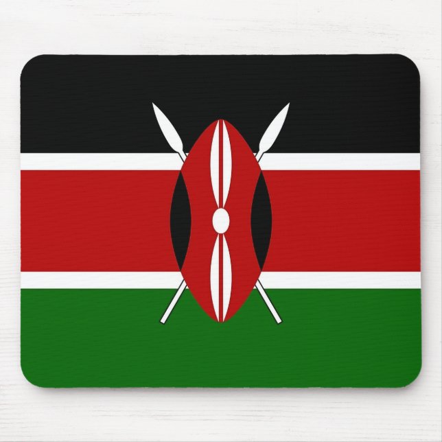 Tapis De Souris Mousepad avec drapeau du Kenya (Devant)