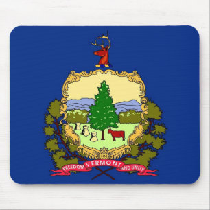 Tapis De Souris Mousepad avec drapeau du Vermont State - USA