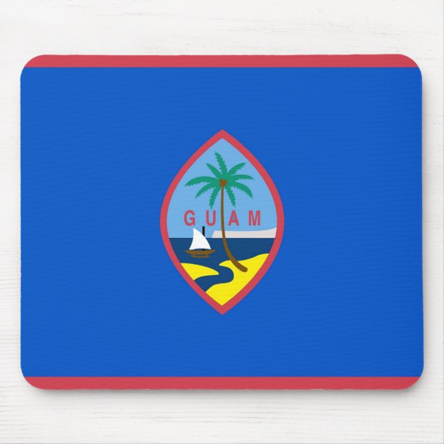 Tapis De Souris Mousepad avec Drapeau Guam - USA (Devant)