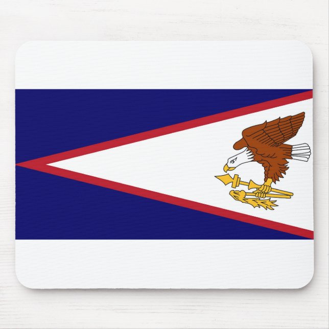 Tapis De Souris Mousepad avec drapeau Samoa américaines - USA (Devant)