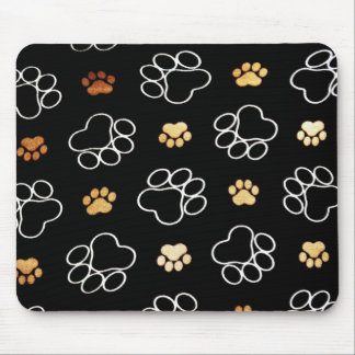 Tapis De Souris Mousepad avec Empreintes de pattes