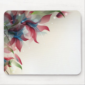 Tapis De Souris Mousepad avec la conception florale abstraite